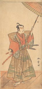 Den femte Ichikawa Danjuro som en samurai kledd i seremoniell Kamishimo, sannsynligvis 1774.