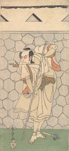 Den første Nakamura Nakazo som kriger forkledd som en Rokubu, 1770 eller 1771. av Shunsho