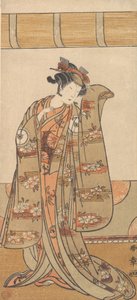 Den fjerde Iwai Hanshiro som kvinne, 1773 eller 1774. av Shunsho