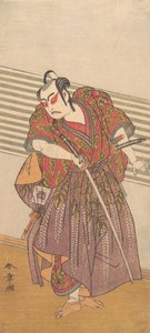 Den andre Ichikawa Yaozo som en samurai, sannsynligvis 1773. av Shunsho