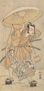 Den andre Nakamura Juzo som en samurai, 1773 eller 1774. av Shunsho