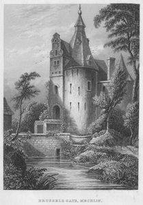 Brussel-porten, Mechlen, 1850