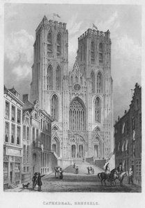 Katedralen, Brussel, 1850