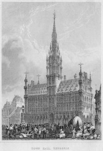 Rådhuset, Brussel, 1850