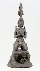 Siva hedrer Buddha, Lan Na-kultur (bronse)