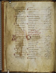 Harley MS 5786 f.2v Trilingual Psalter. Rahlfs 174, ca. 1130-54 (vellum)