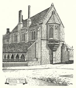 Hospital of St John, Sherborne, Dorset (gravering)