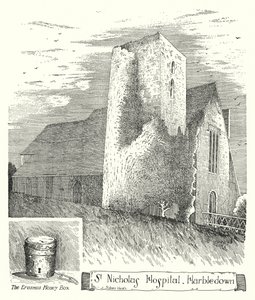 St Nicholas Hospital, Harbledown (gravering) av Sidney Heath