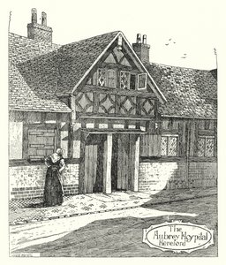 The Aubrey Hospital, Hereford (gravering) av Sidney Heath