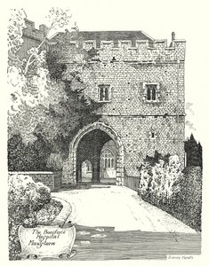 Boniface Hospital, Maidstone (gravering) av Sidney Heath