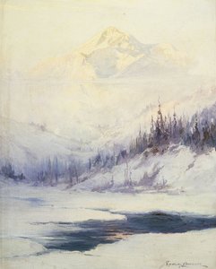 Winter Morning, Mount Mckinley, Alaska av Sidney Laurence
