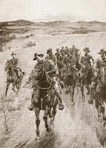På sporet av Lobengula, 1893, illustrasjon fra 