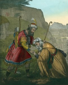 Jakobs forsoning med sin bror Esau av Siegfried Detler Bendixen