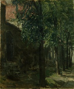 Gate i Lubeck, Tyskland (olje på lerret)