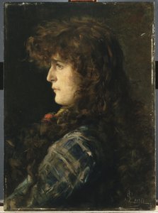 Head of Woman eller Gabbrigiana av Silvestro Lega