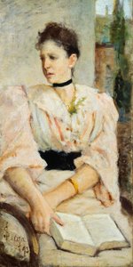 Portrett av Paola Bandini av Silvestro Lega