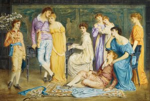 Et preludium av Bach, 1868 av Simeon Solomon
