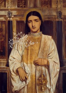 En helgen fra den østlige kirke av Simeon Solomon