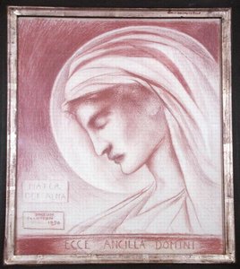 Se Herrens tjenerinne: Guds mor Alma av Simeon Solomon