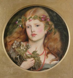 Studie av et jentehode, 1863