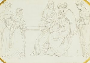 Den lille improvisatrisen, 1867 av Simeon Solomon