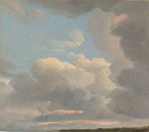 Skystudie tidlig på kvelden, ca. 1786-1806.