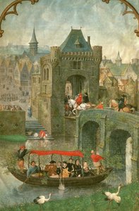 Ytterligere 18855: Båtliv i mai måned, fra en timebok, ca. 1540