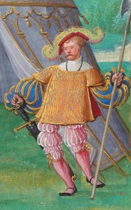 Jacques de Lalaing, ca. 1530-40 (tempera, bladgull og blekk på pergament)