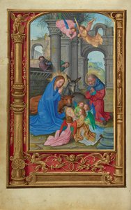 Die Geburt Christi av Simon Bening