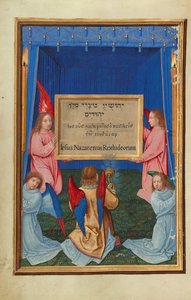 Die Anbetung der beschrifteten Tafel vom Kreuz