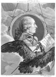 Jacques Alexandre Cesar Charles , fransk fysiker, c1783. av Simon Charles Miger