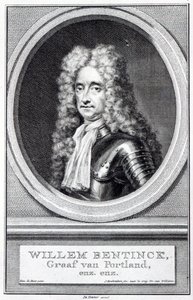 William Bentinck, 1st Earl of Portland, gravert av Jacobus Houbraken etter en original av Robert Williams av Simon Du Bois