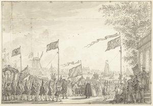 Farvel til Willem V og hans kone på Buitenamstel, 1768