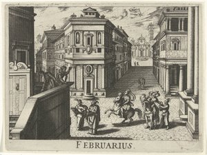 februar februar (tittel på objekt) Tolv måneder (serietittel) av Simon Frisius