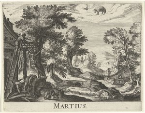 mars Martin (tittel på objekt) Tolv måneder (serietittel) av Simon Frisius