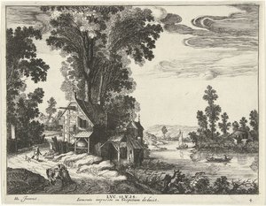 Samaritan tar med en såret mann til et vertshus Lignelse om den barmhjertige samaritan (serietittel) av Simon Frisius