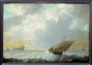 Marinen. Maleri av Simon De Vlieger