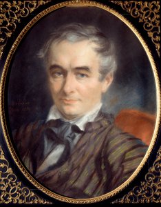 Portrett av Prosper Merimee (1803-1870), forfatter, historiker og en fransk arkeolog. Maleri av Simon Rochart (1788 - 1872)