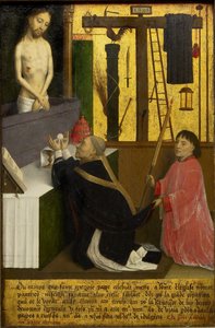 The Mass of Saint Gregory - Marmion, Simon (ca 1425-1489) - ca 1460 - Olje på tre - 45,1x29,4 - Art Gallery of Ontario av Simon Marmion
