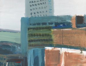 Wandsworth bybilde 5, 2009 (akryl og grafitt på lerret)