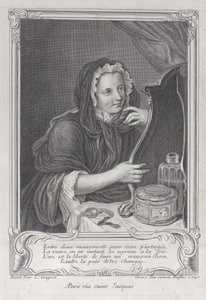 The Coquettish Widow, 1747., 1747. av Simon Nicolas Duflos