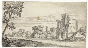 Landskap med ruin Landskap (serietittel) av Simon Poelenburg