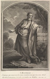 Den hellige Mathias, 1726. av Simon Vallee