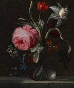 Blomster i en vase, ca. 1669. av Simon Verelst