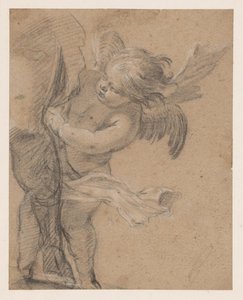 Engel ved beinet til St. Rochus av Simon Vouet