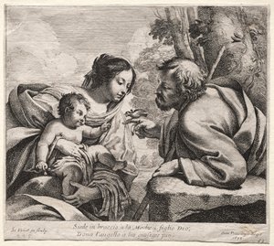 Hellige familie av Simon Vouet