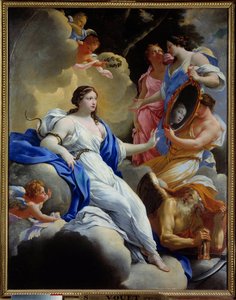 Prudence, Love and Graces Maleri av Simon Vouet (1590-1649) 1645 Søn. 1,16x0,9 m Montpellier, Fabre-museet av Simon Vouet