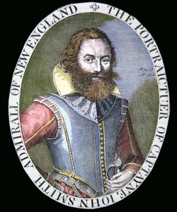 Kaptein John Smith (1580-1631) (farget gravering)