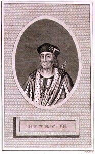Henry VII (1472-1509) gravert av kunstneren, fra en 