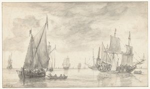 Havlandskap med flere fartøy
